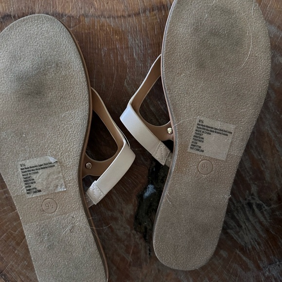 A New Day Gold and Tan Sandals with Metallic Embellishments - Picture 4 of 4